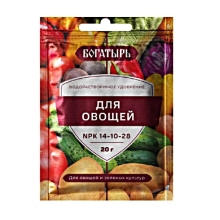 Удобрение Богатырь для овощей 20 гр - Семена Тут