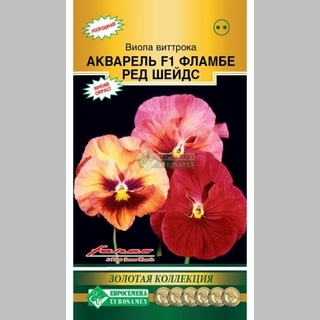 Виола Акварель Фламбе Ред Шадес F1 (Виттрокка) - Семена Тут